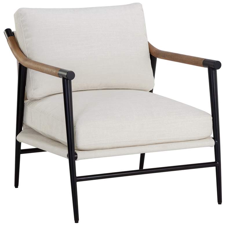 Image 1 Sunpan Meadow Armchair Heather Ivory Tweed