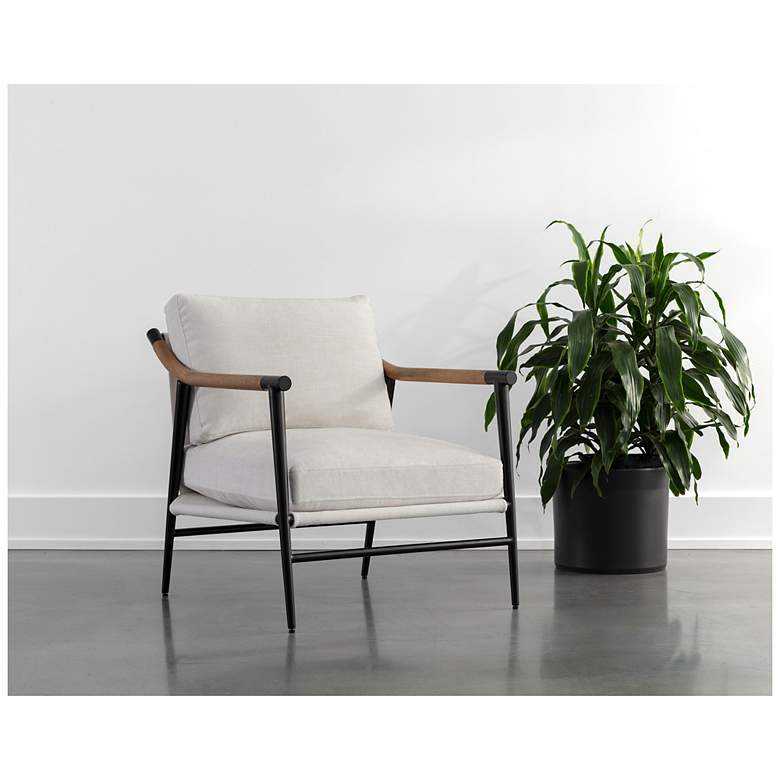 Image 5 Sunpan Meadow Armchair Heather Ivory Tweed more views