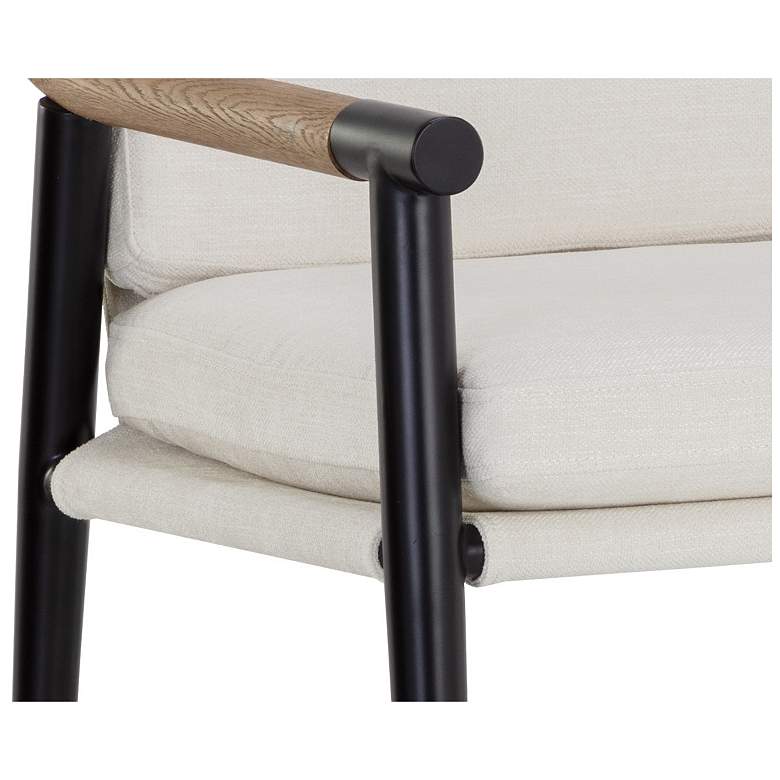 Image 6 Sunpan Meadow Counter Stool Heather Ivory Tweed more views