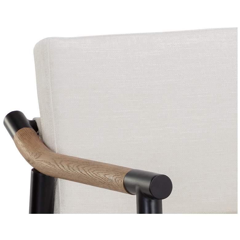 Image 7 Sunpan Meadow Counter Stool Heather Ivory Tweed more views