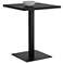 Sunpan Merano Bar Table Square Black