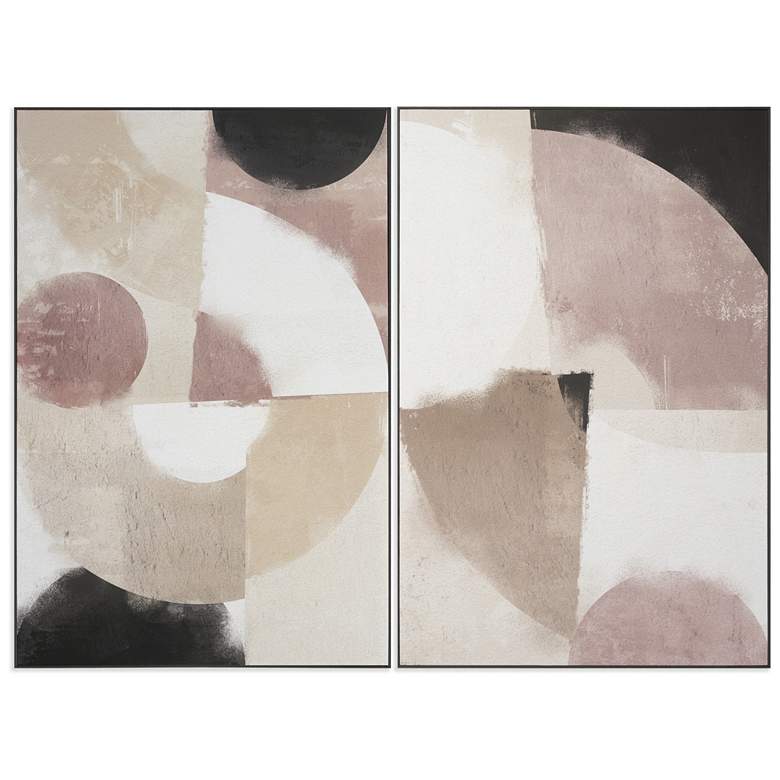 Image 1 Sunpan Miami Vice (Set of 2) 40" X 60" Charcoal Floater Frame