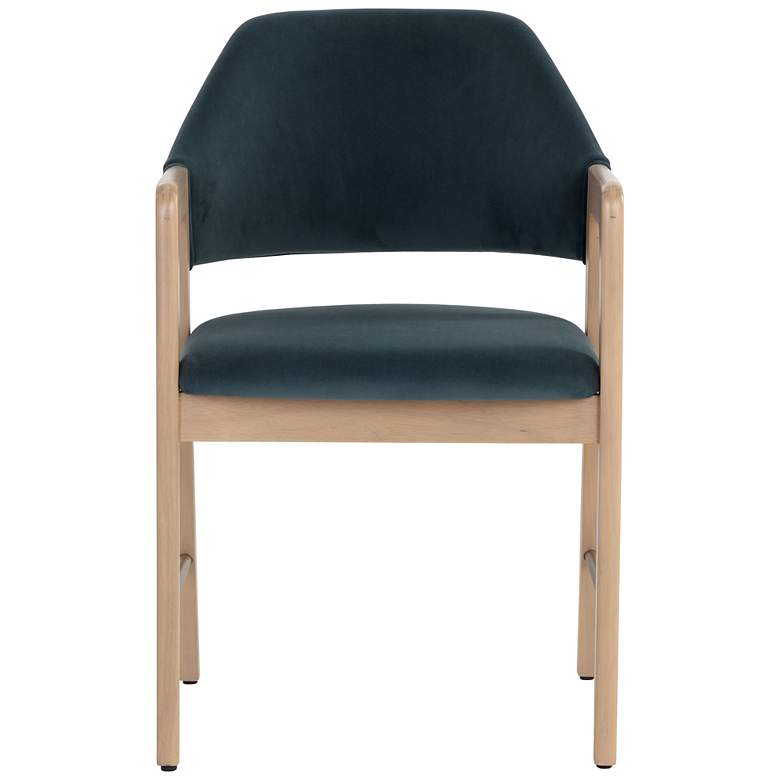 Image 3 Sunpan Milton Dining Armchair Light Wash Meg Dusty Teal more views