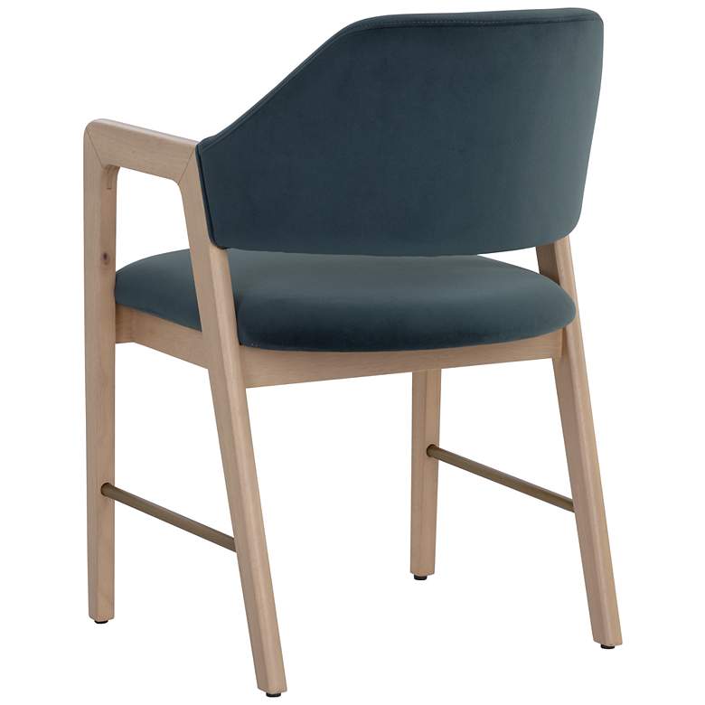 Image 5 Sunpan Milton Dining Armchair Light Wash Meg Dusty Teal more views
