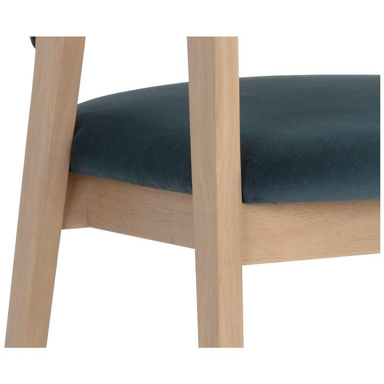 Image 6 Sunpan Milton Dining Armchair Light Wash Meg Dusty Teal more views