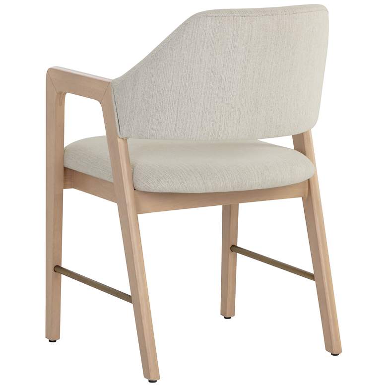 Image 5 Sunpan Milton Dining Armchair Light Wash Mina Ivory more views