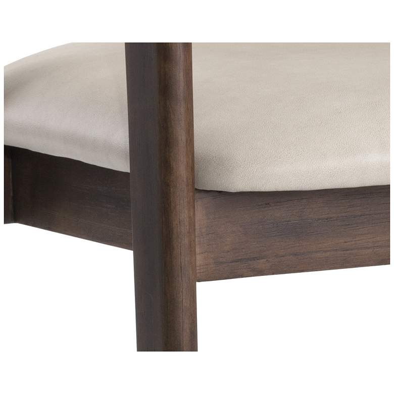 Image 6 Sunpan Milton Dining Armchair Smoke Acacia Bravo Cream more views