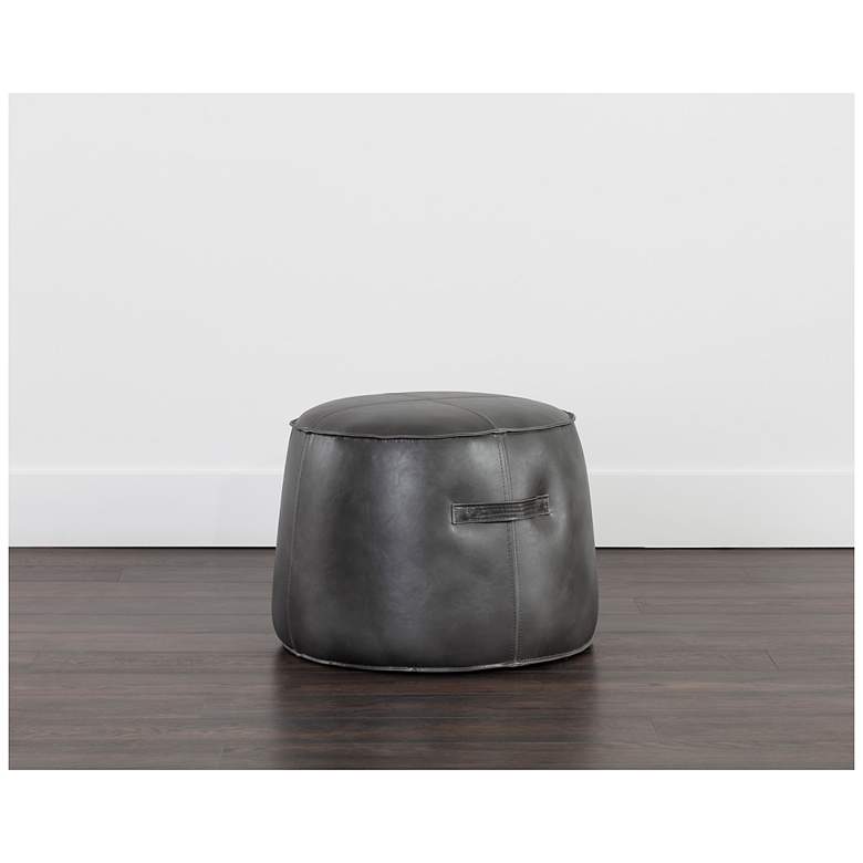 Image 3 Sunpan Mitchell Ottoman Overcast Gray more views