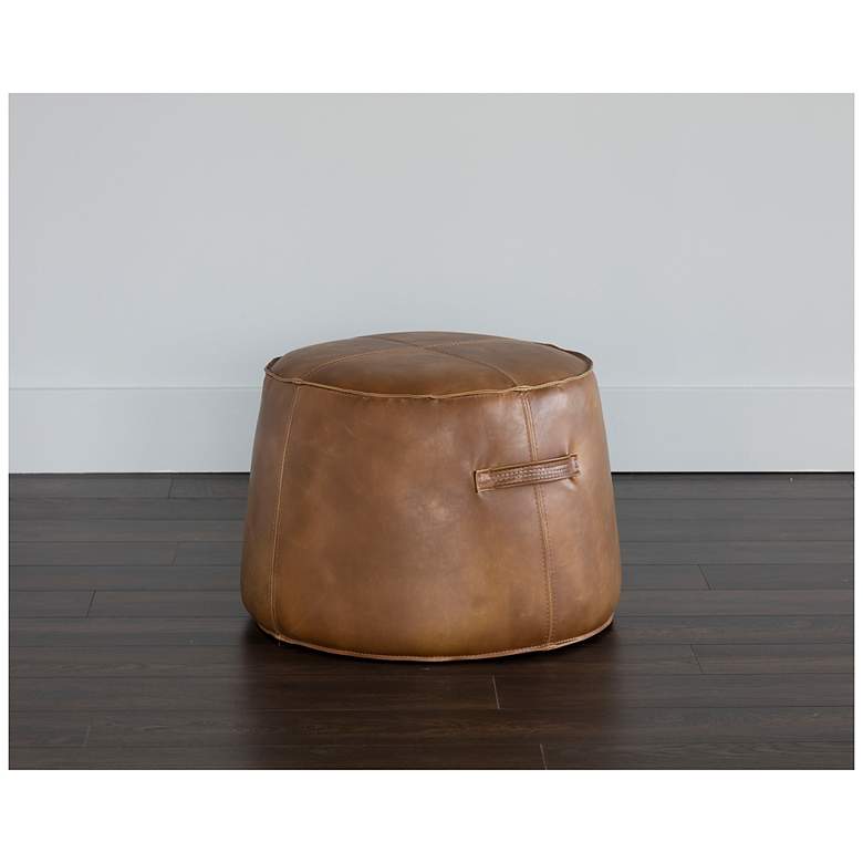 Image 3 Sunpan Mitchell Ottoman Tobacco Tan more views