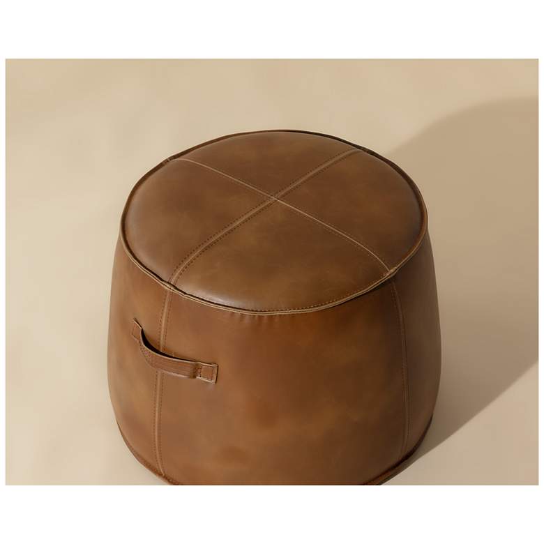 Image 5 Sunpan Mitchell Ottoman Tobacco Tan more views