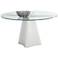 Sunpan Moda Dining Table White 55"