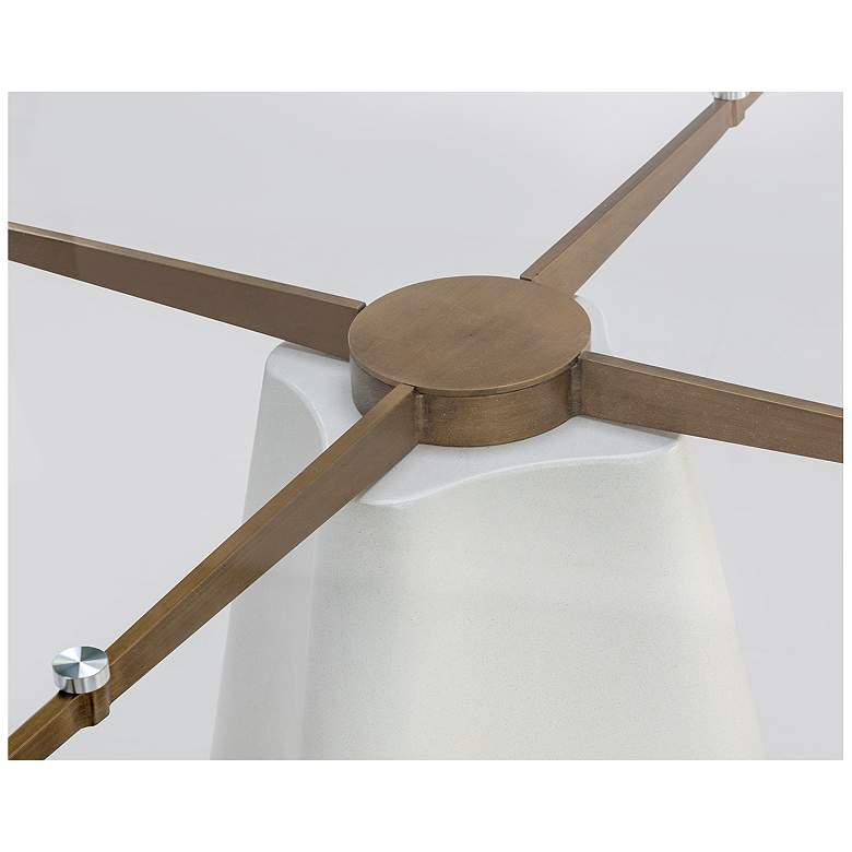 Image 4 Sunpan Moda Dining Table White 55" more views