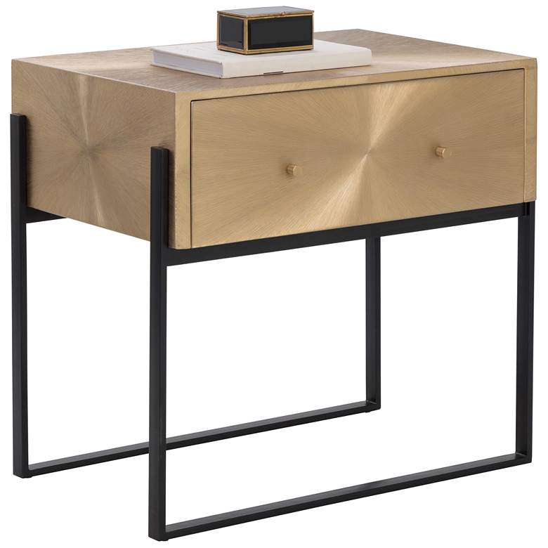 Image 1 Sunpan Modena Nightstand Large Antique Gold