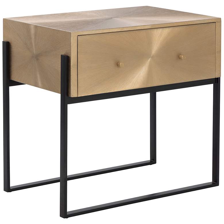 Image 2 Sunpan Modena Nightstand Large Antique Gold more views