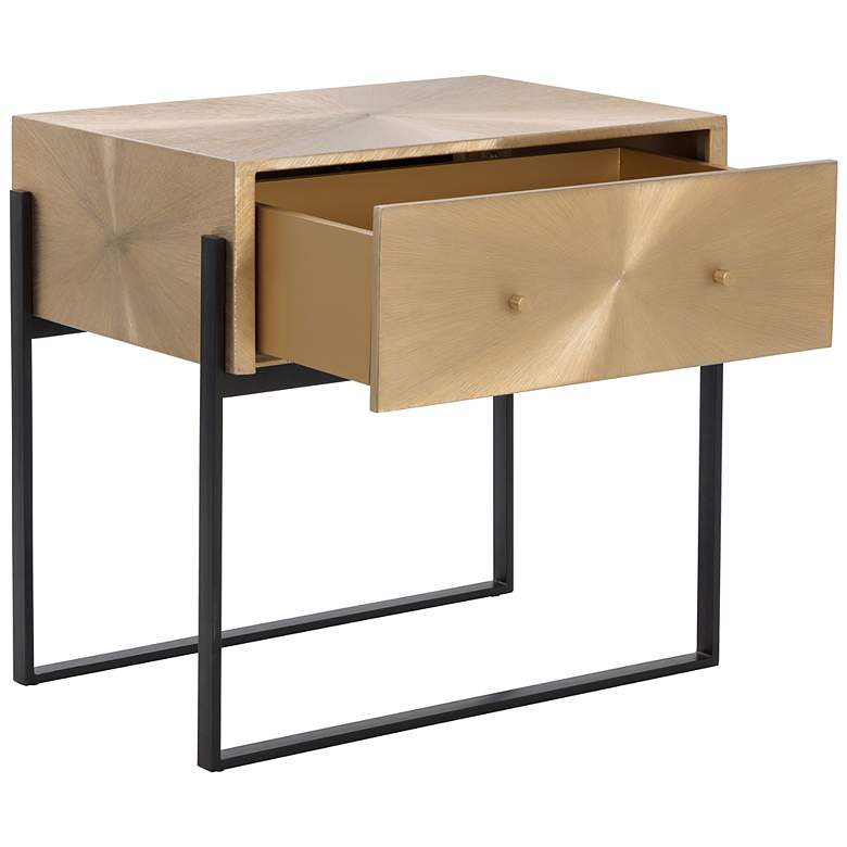 Image 3 Sunpan Modena Nightstand Large Antique Gold more views