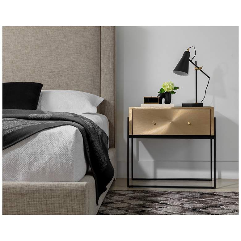 Image 5 Sunpan Modena Nightstand Large Antique Gold more views