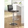 2_Sunpan Modern Motivo Gray Faux Leather Adjustable Height Swivel Barstool
