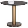 1_Sunpan Monaco Bistro Table Gold Gray Marble and Charcoal Gray 35.5"