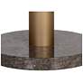 4_Sunpan Monaco Dining Table Gold Gray Marble and Charcoal Gray 48" more views