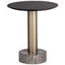 2_Sunpan Monaco End Table Gold Gray Marble and Charcoal Gray more views