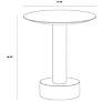 5_Sunpan Monaco End Table Gold Gray Marble and Charcoal Gray more views