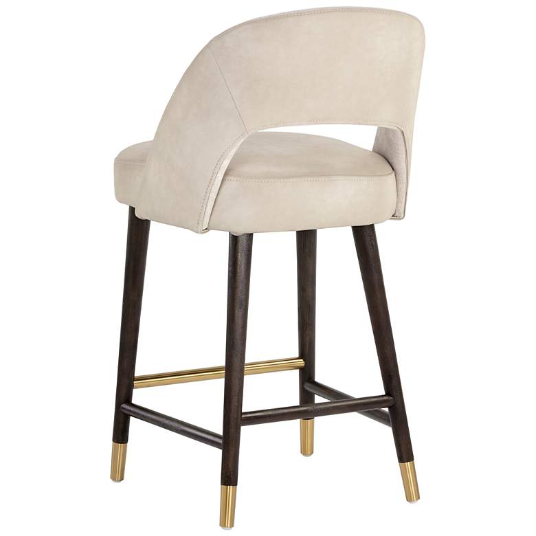 Image 3 Sunpan Monae Counter Stool Bravo Cream and Polo Club Muslin more views