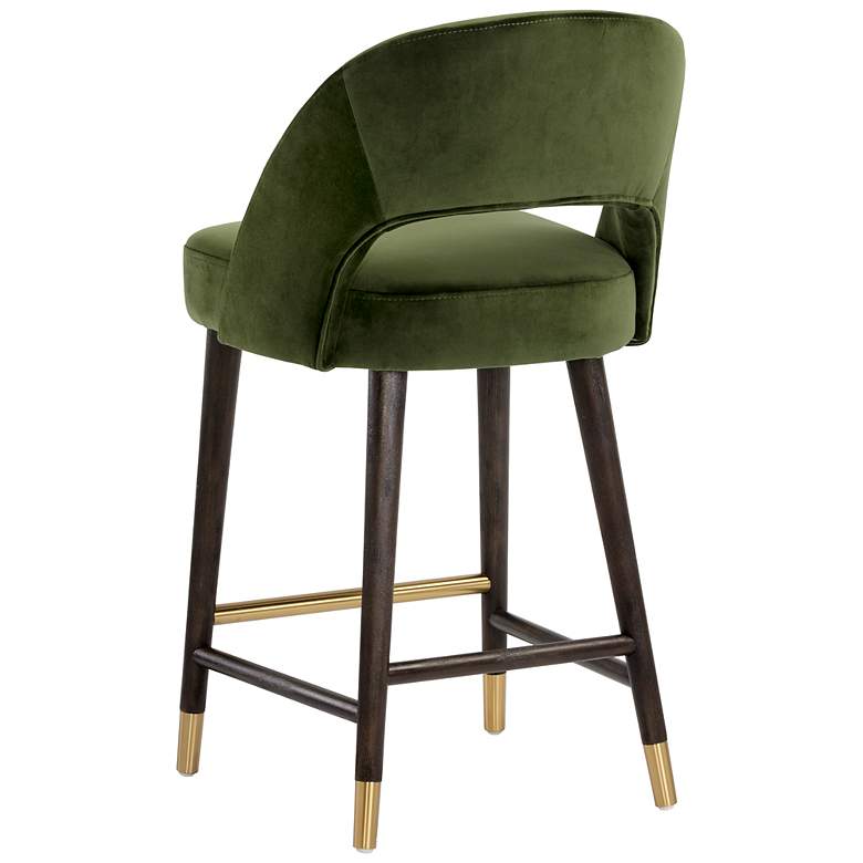 Image 3 Sunpan Monae Counter Stool Moss Green more views