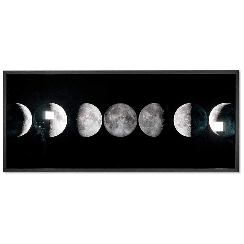 Image 2 Sunpan Moon Phases 72" X 30" Charcoal Frame more views