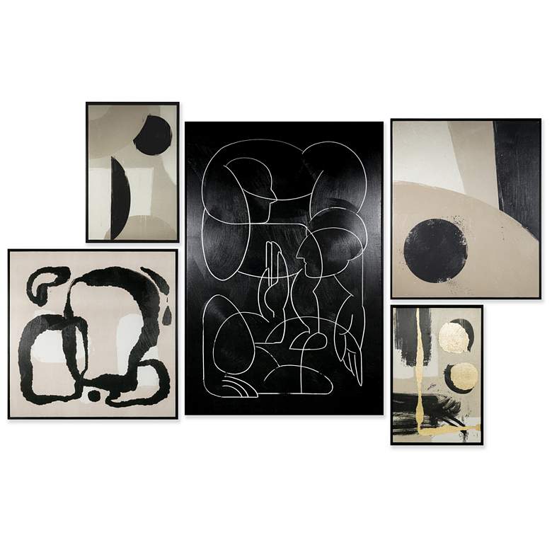 Image 1 Sunpan Multiple Lives (Set of 5) Black Floater Frame