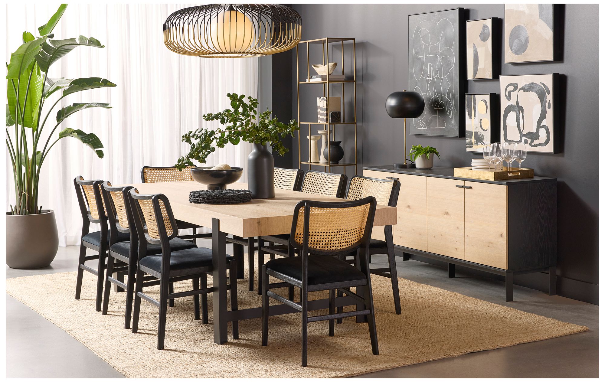 Sunpan Multiple Lives (Set of 5) Black Floater Frame