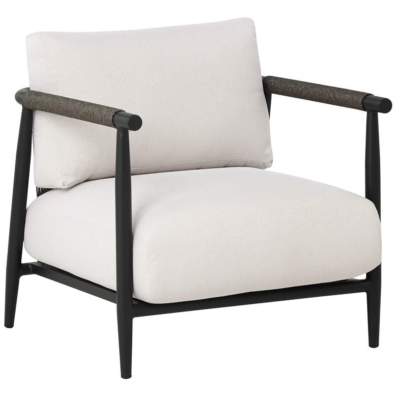 Image 1 Sunpan Muros Lounge Chair Black Palazzo Cream