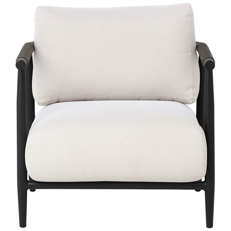 Image 2 Sunpan Muros Lounge Chair Black Palazzo Cream more views
