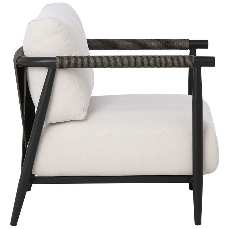 Image 3 Sunpan Muros Lounge Chair Black Palazzo Cream more views