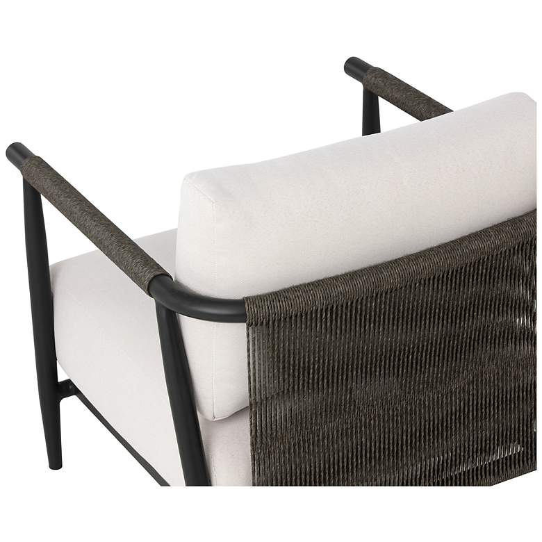 Image 5 Sunpan Muros Lounge Chair Black Palazzo Cream more views