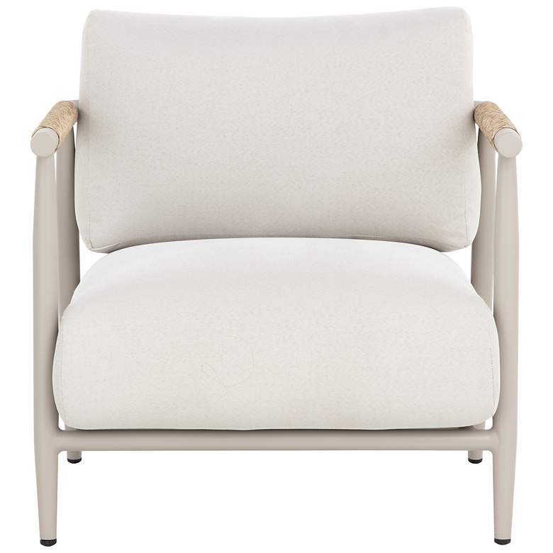 Image 2 Sunpan Muros Lounge Chair Greige Palazzo Cream more views