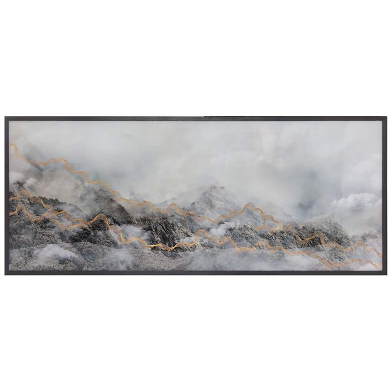 Image 1 Sunpan Mystic Mountain 72" X 30" Black Frame