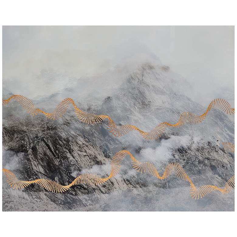 Image 3 Sunpan Mystic Mountain 72" X 30" Black Frame more views