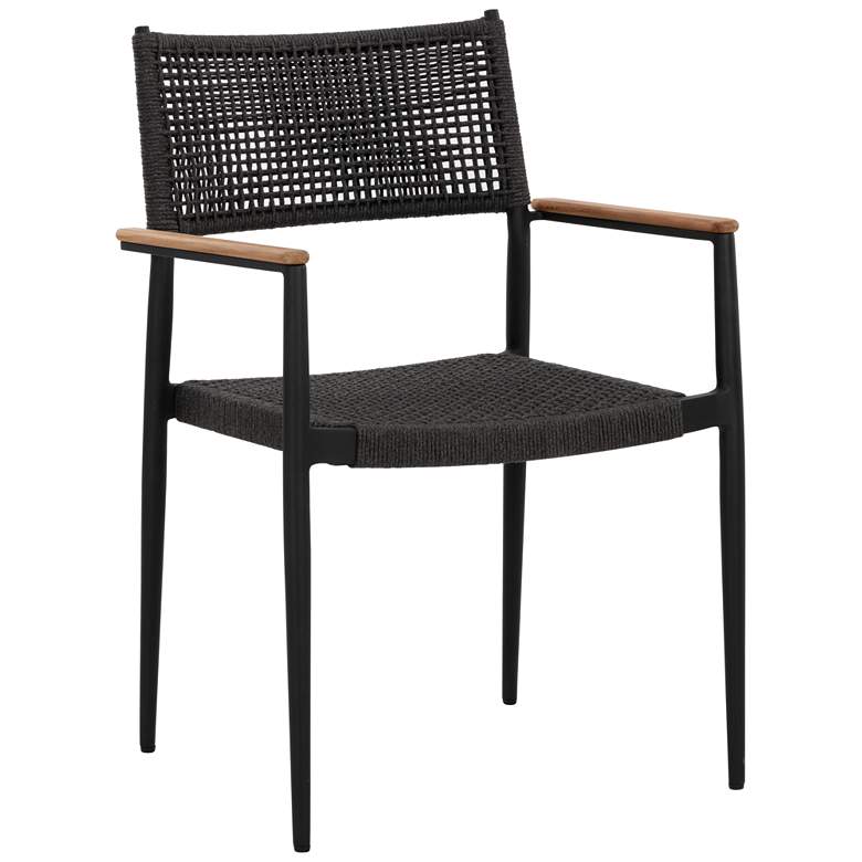 Image 1 Sunpan Nava Stackable Dining Armchair Black Set of 2