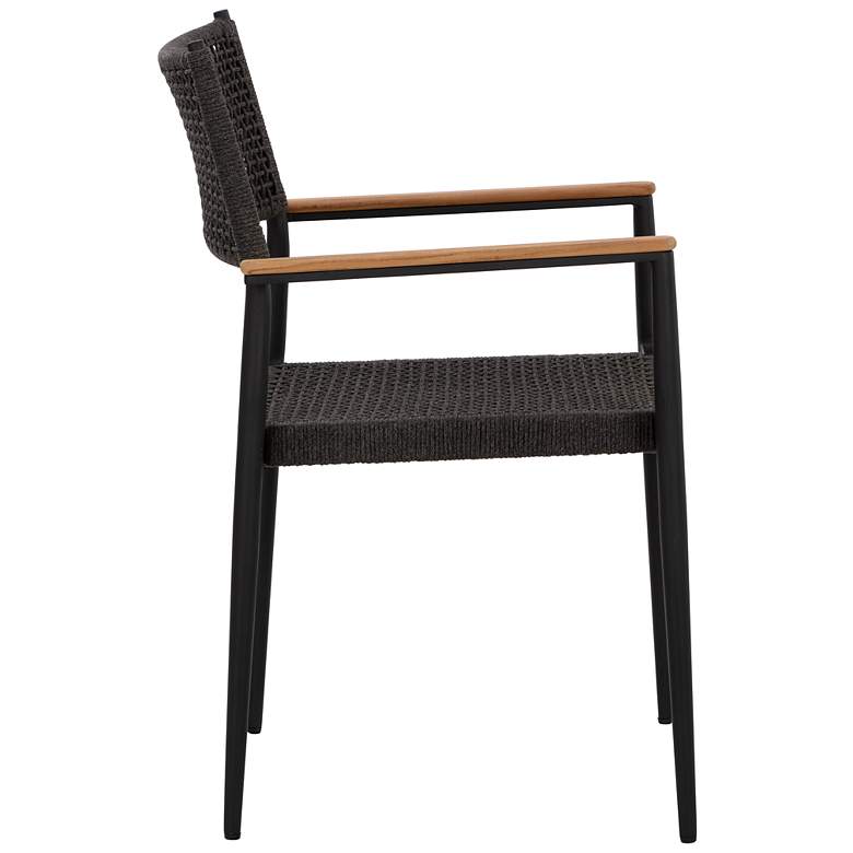 Image 3 Sunpan Nava Stackable Dining Armchair Black Set of 2 more views