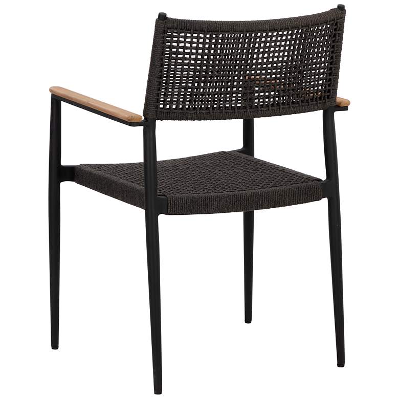Image 4 Sunpan Nava Stackable Dining Armchair Black Set of 2 more views