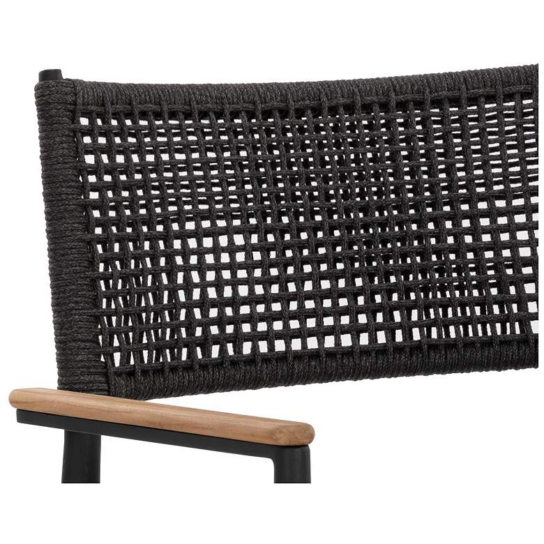 Image 6 Sunpan Nava Stackable Dining Armchair Black Set of 2 more views