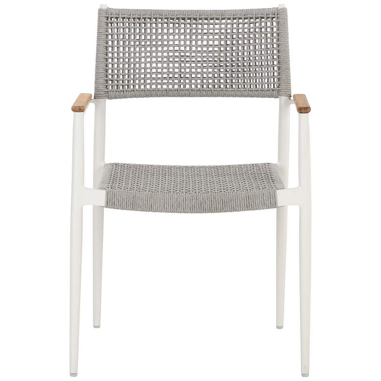 Image 2 Sunpan Nava Stackable Dining Armchair White Set of 2 more views