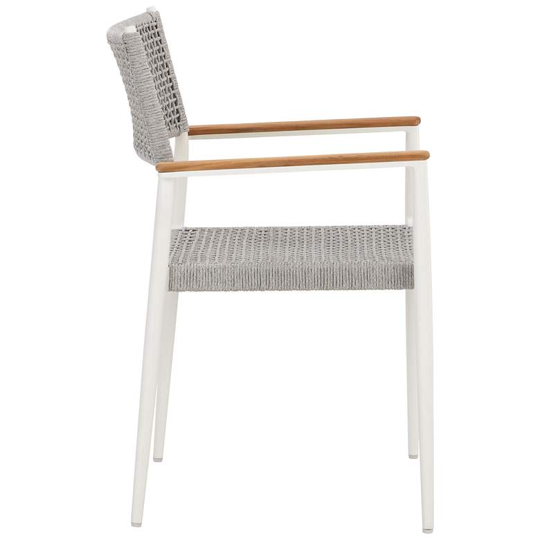 Image 3 Sunpan Nava Stackable Dining Armchair White Set of 2 more views