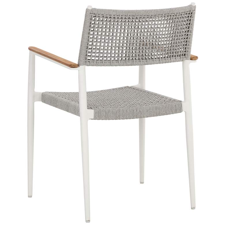 Image 4 Sunpan Nava Stackable Dining Armchair White Set of 2 more views