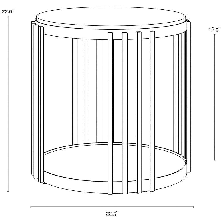 Image 6 Sunpan Naxos Side Table more views