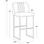 4_Sunpan Nevin Barstool Shadow Gray more views