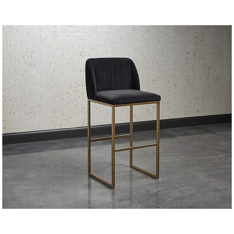 Image 5 Sunpan Nevin Barstool Shadow Gray more views