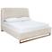 Sunpan Nevin Bed King Dove Cream