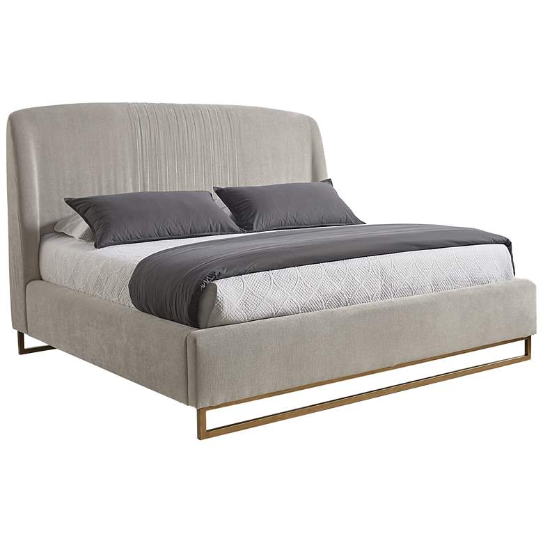 Image 1 Sunpan Nevin Bed King Polo Club Stone