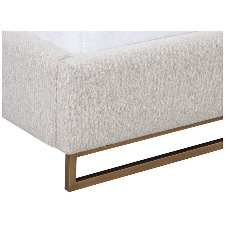 Image 2 Sunpan Nevin Bed Queen Dove Cream more views